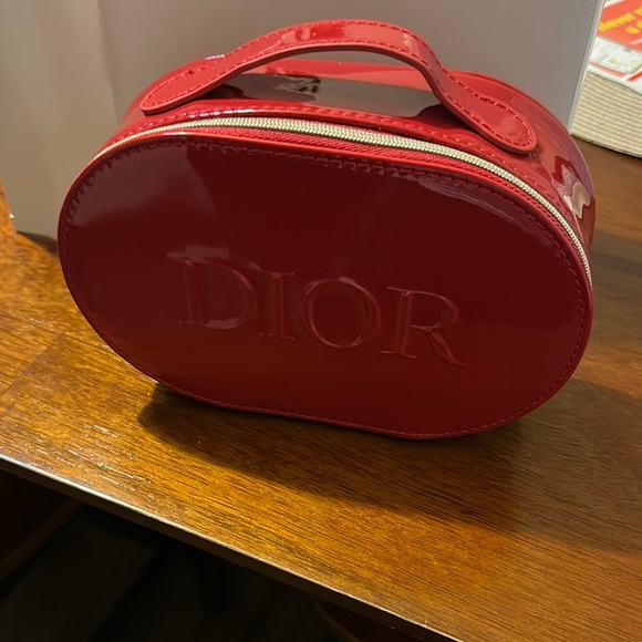 Dior Glossy Red Cosmetic Case - Picture 1 of 5